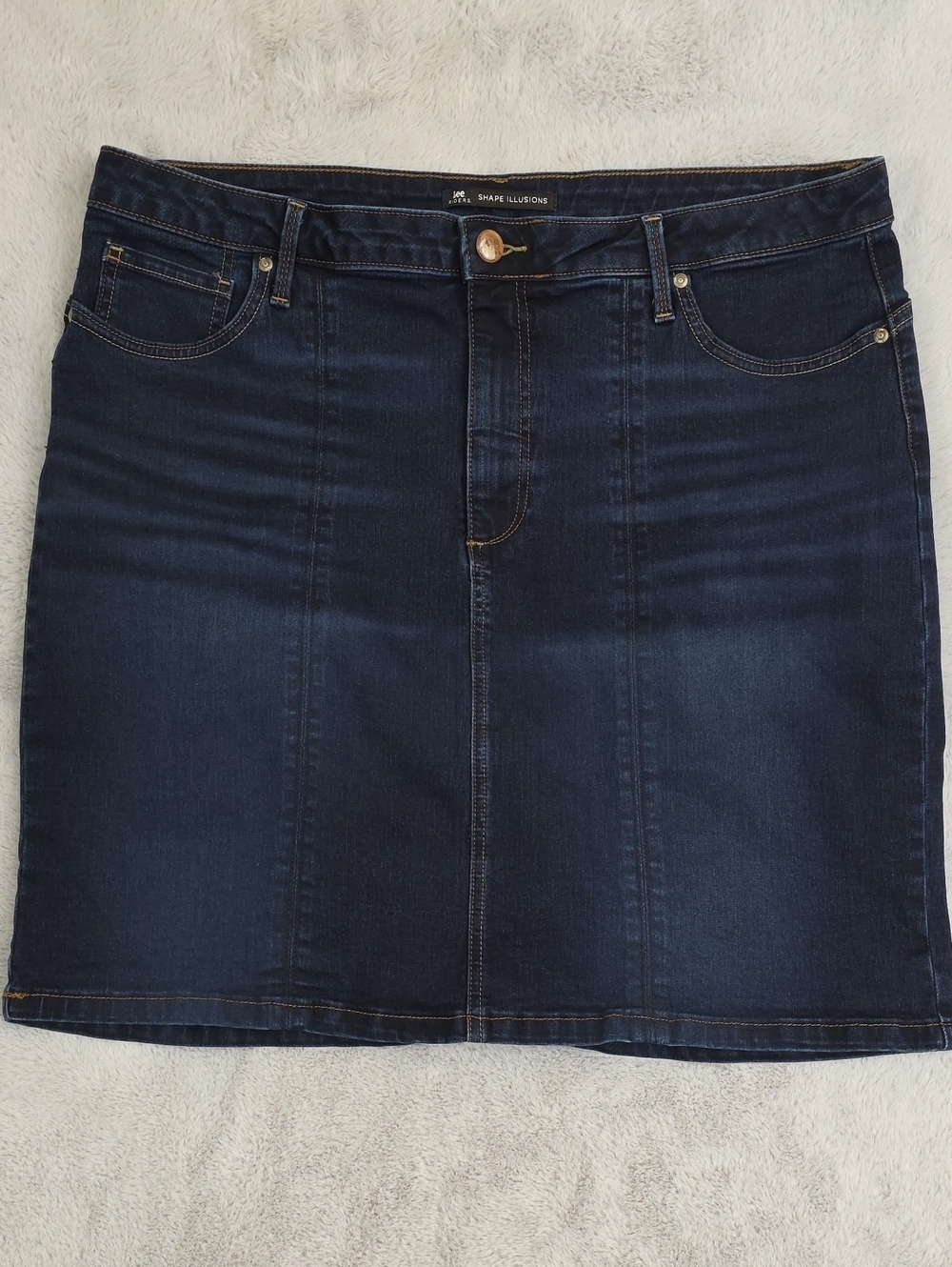 Lee Dark Blue Denim Skirt Slim Fit